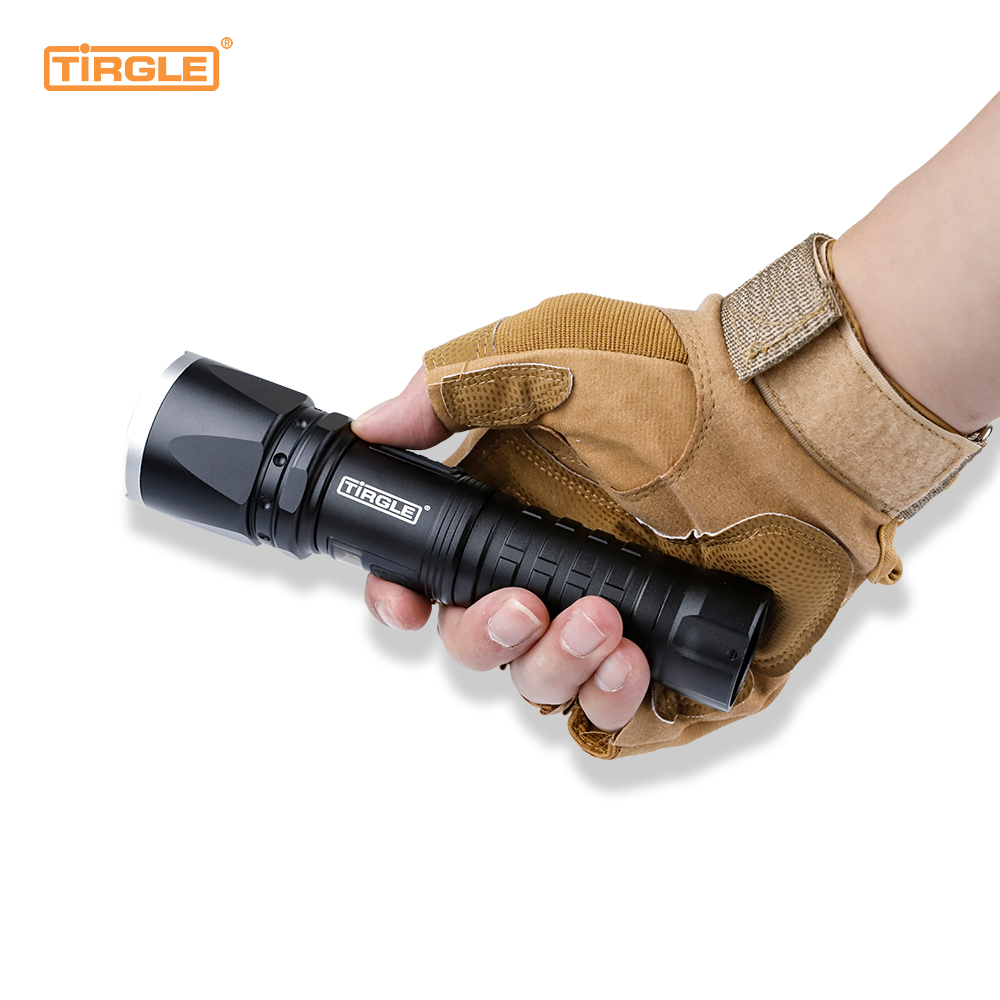 HL-5011 Four-speed switch aluminium alloy telescopic dimming multi-function Type-C rechargeable emergency rechargeable treasure power display torch