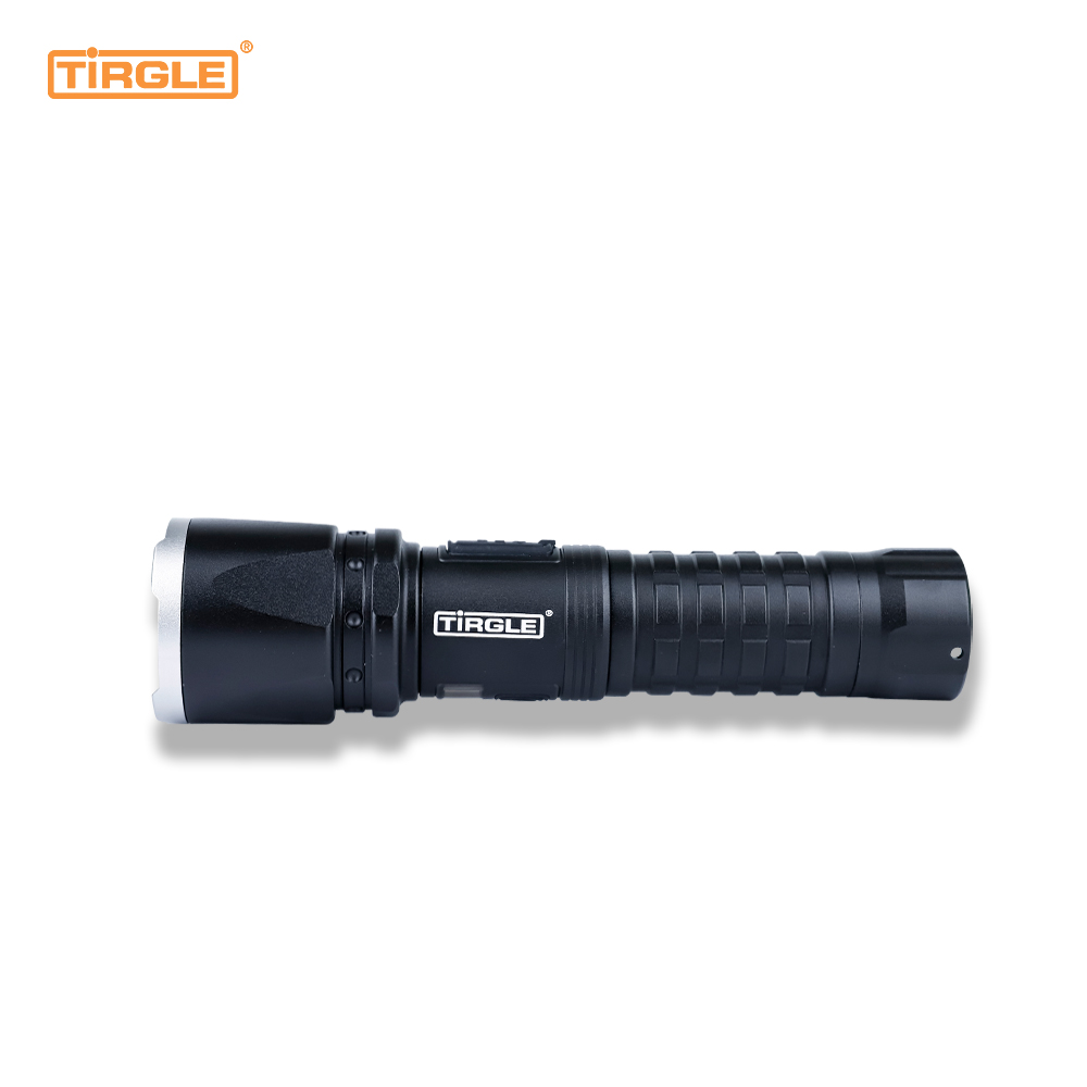 HL-5011 Four-speed switch aluminium alloy telescopic dimming multi-function Type-C rechargeable emergency rechargeable treasure power display torch